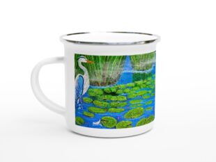 Reflection- White 12oz Enamel Mug