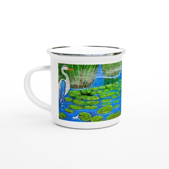 Reflection- White 12oz Enamel Mug